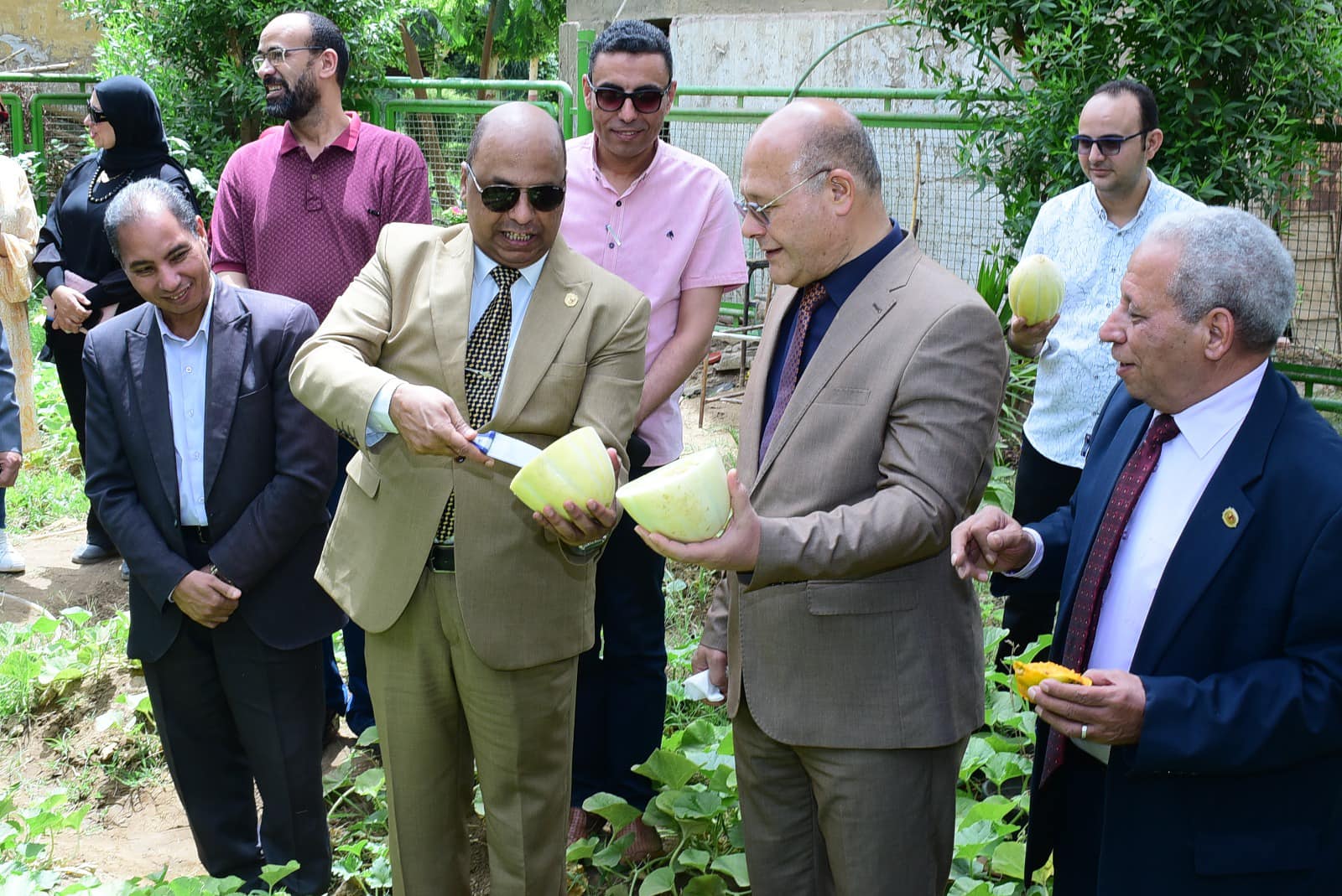 *رئيس جامعة سوهاج يتفقد المزرعة النباتية البحثية بكلية العلوم*